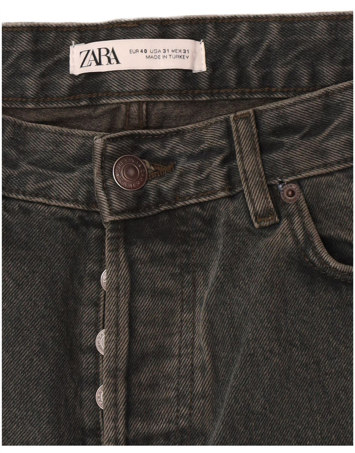 Męskie proste dżinsy Zara EU 40 MMedium W31 L33 Zielone
