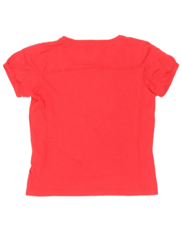 Champion Womens Easy Fit T-Shirt Top UK 12 Medium Red Cotton