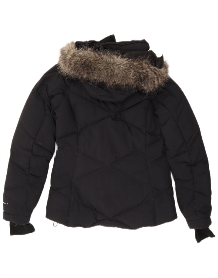 Damska ocieplana kurtka z kapturem Omni-Heat COLUMBIA UK 10, mała, granatowa, nylonowa