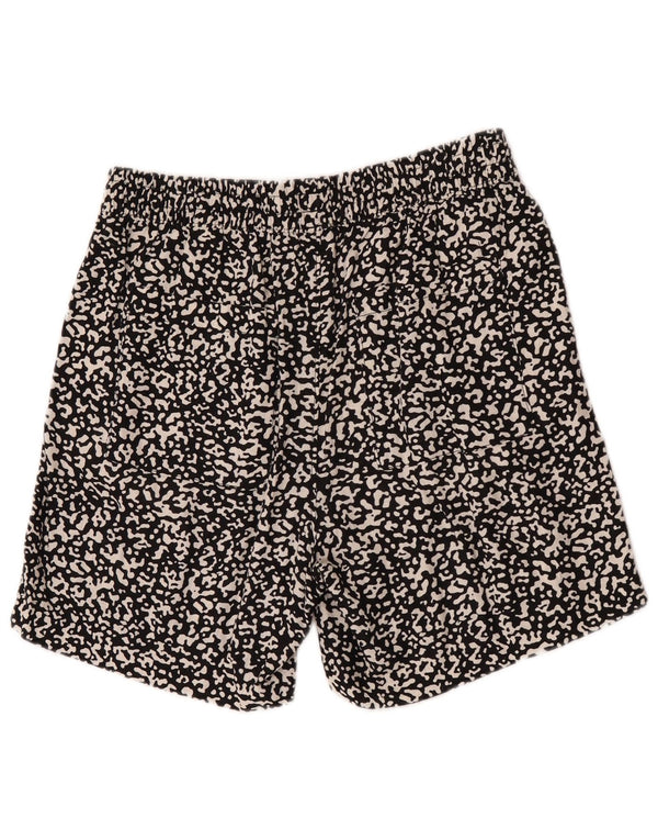 Damskie szorty Marks & Spencer UK 12 Medium W32 Czarne zwierzęce nadruki