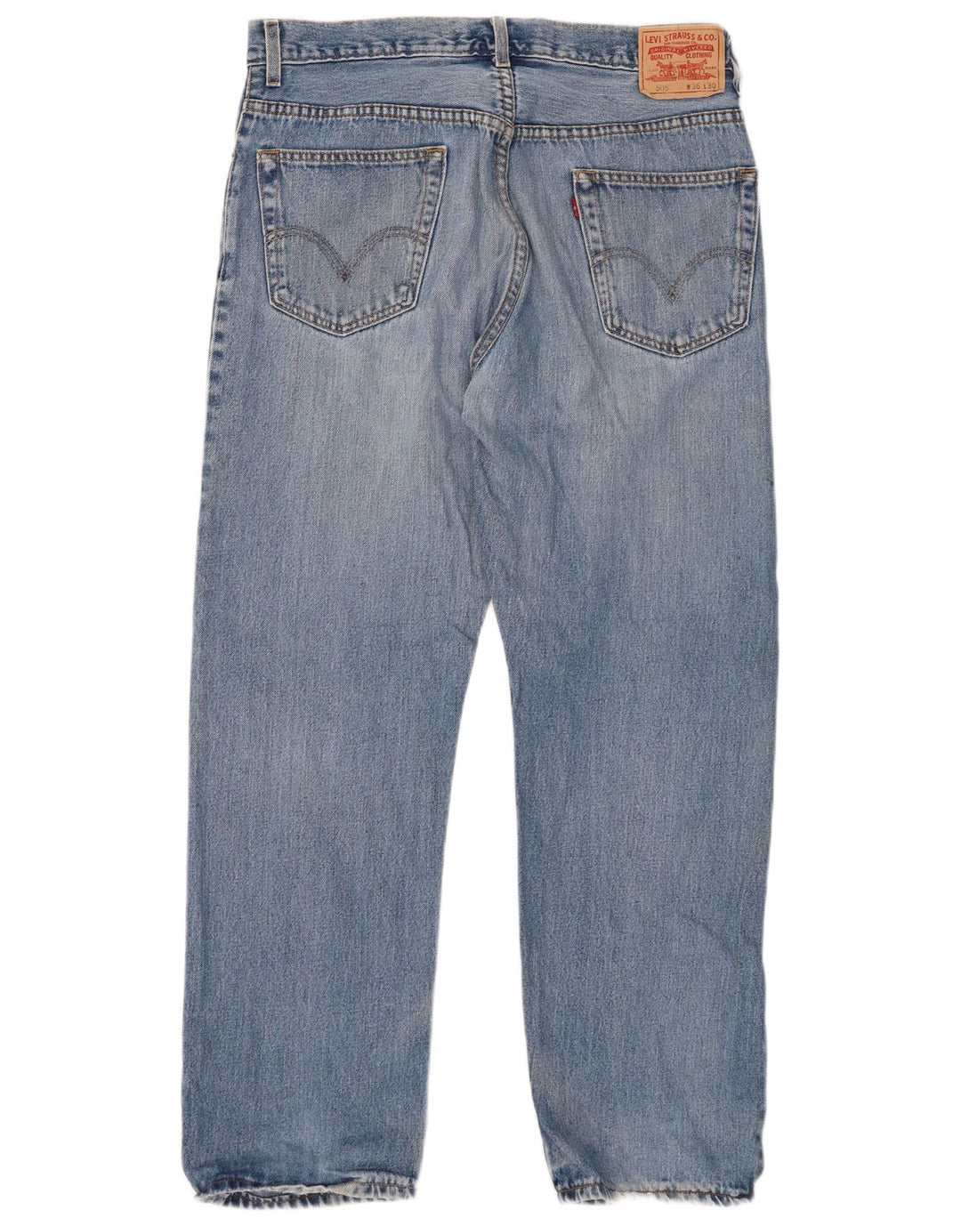 Męskie jeansy LEVI'S 505 Straight W36 L30 Niebieska bawełna