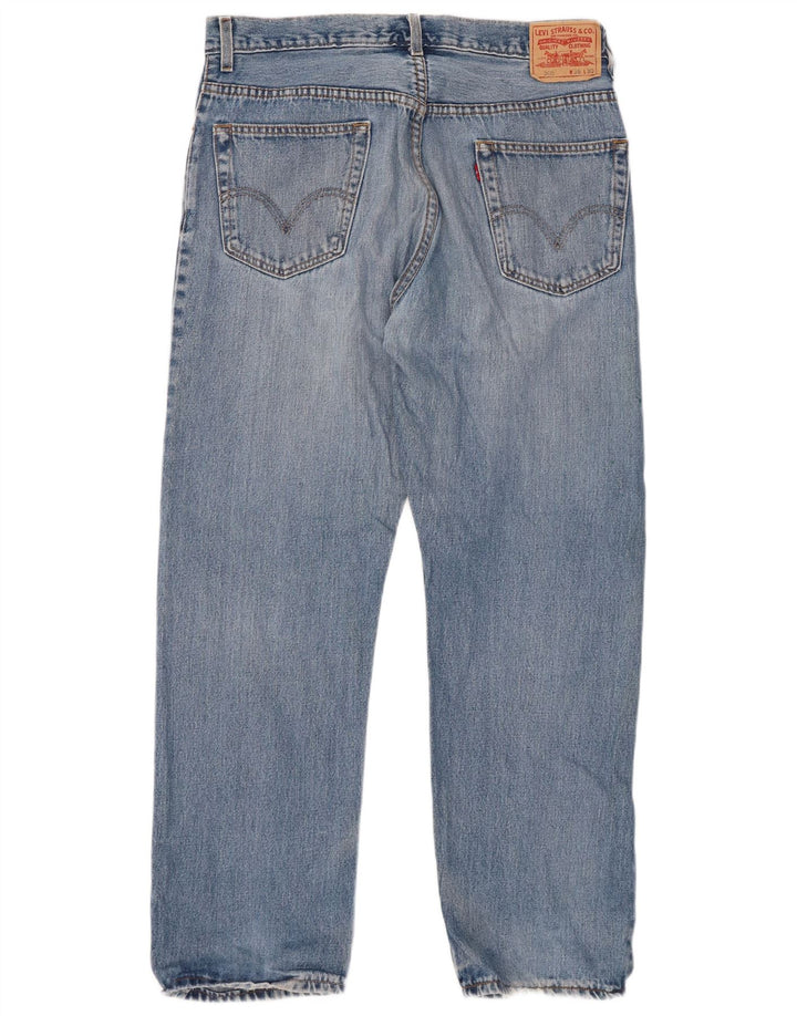 Męskie jeansy LEVI'S 505 Straight W36 L30 Niebieska bawełna