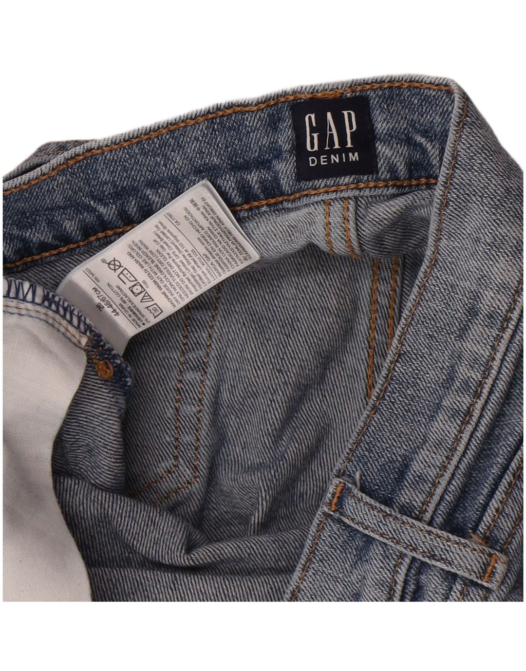 Damskie jeansy Gap Slim W26 L27 Niebieskie bawełniane