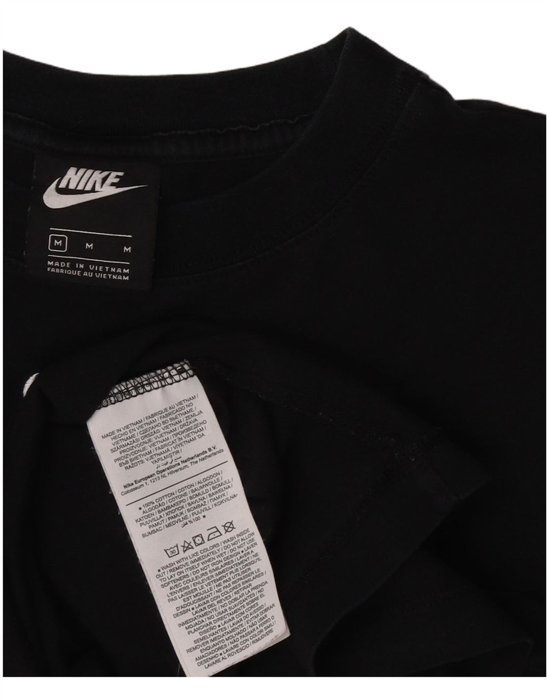 T-shirt męski Nike, średni czarny, bawełniany