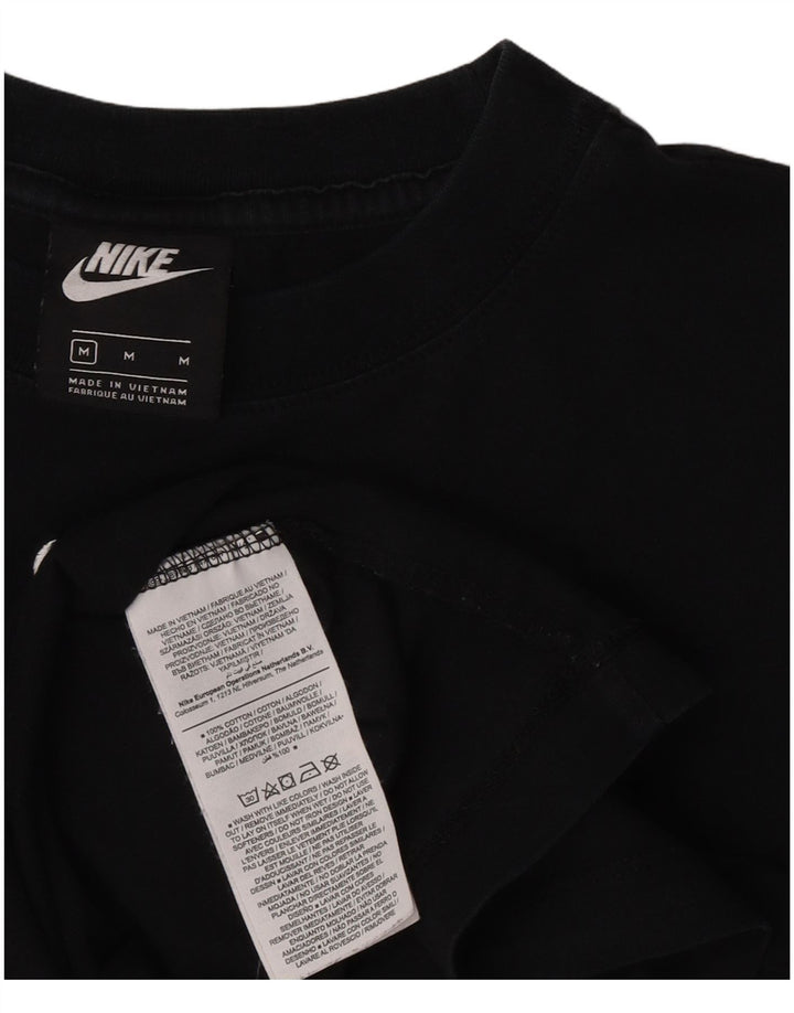 T-shirt męski Nike, średni czarny, bawełniany
