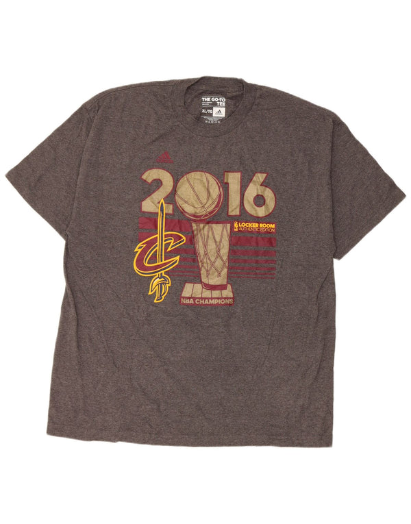 Adidas Mens Cleveland Cavaliers Graphic T-Shirt Top XL Grey Cotton
