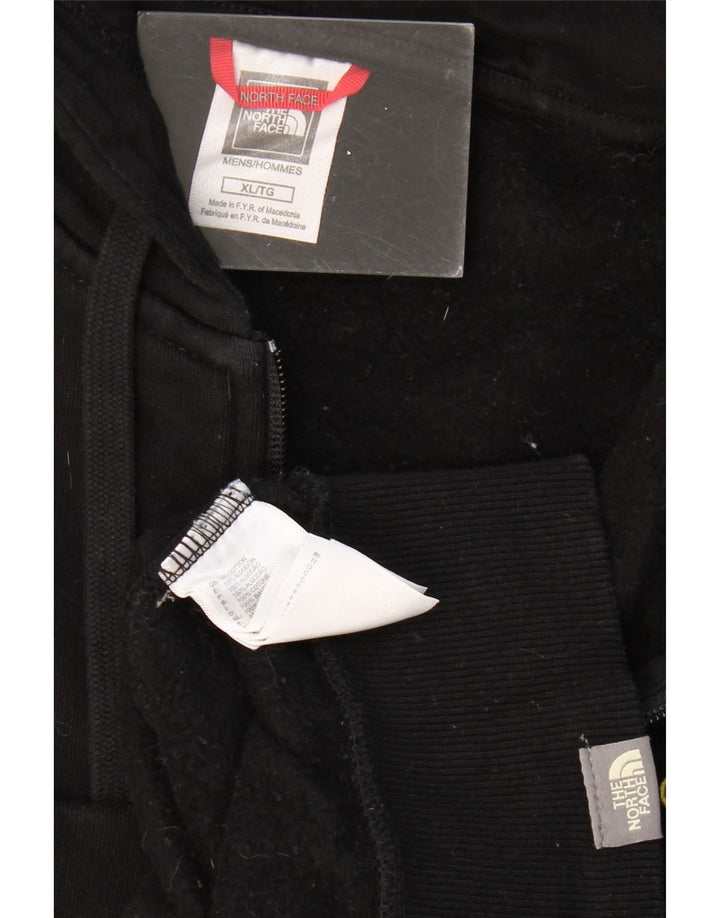 Męski sweter z kapturem i zamkiem THE NORTH FACE XL, czarny, bawełniany