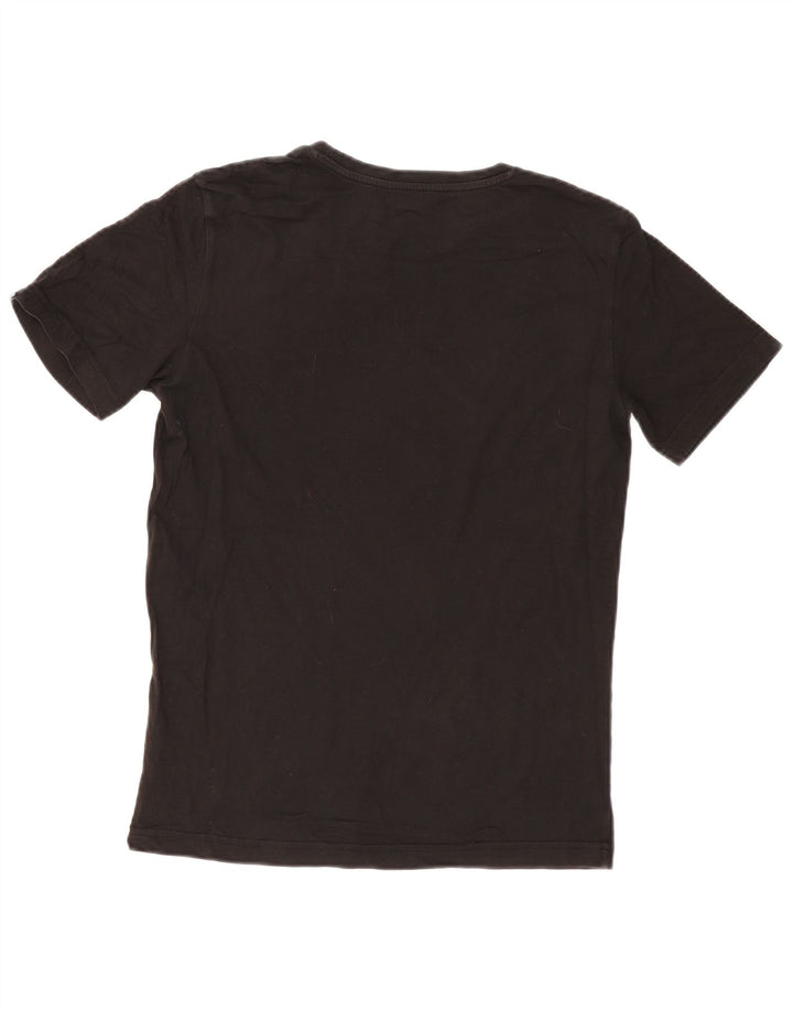 Męski T-shirt z grafiką Puma, mały, czarny, bawełniany