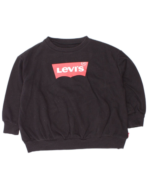 Bluza chłopięca Levi's Baby z grafiką, 18-24 miesięcy, czarna, bawełniana