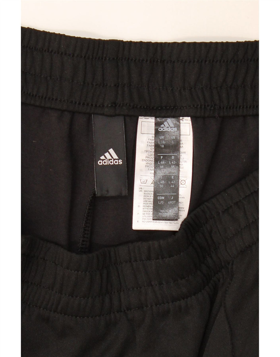 Damskie spodnie dresowe Adidas UK 16/18, duże, czarne, poliestrowe