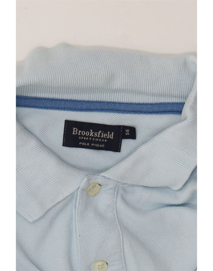 Męska koszulka polo BROOKSFIELD IT 56 XL, niebieska, bawełniana