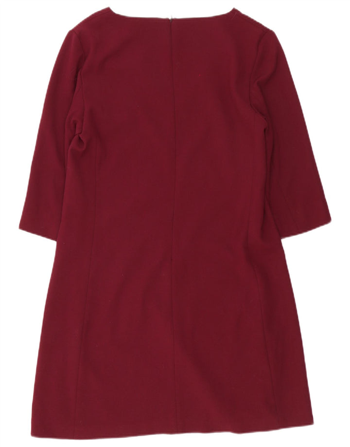 Sukienka damska Massimo Dutti z rękawem 3/4, EU 40, średni burgund
