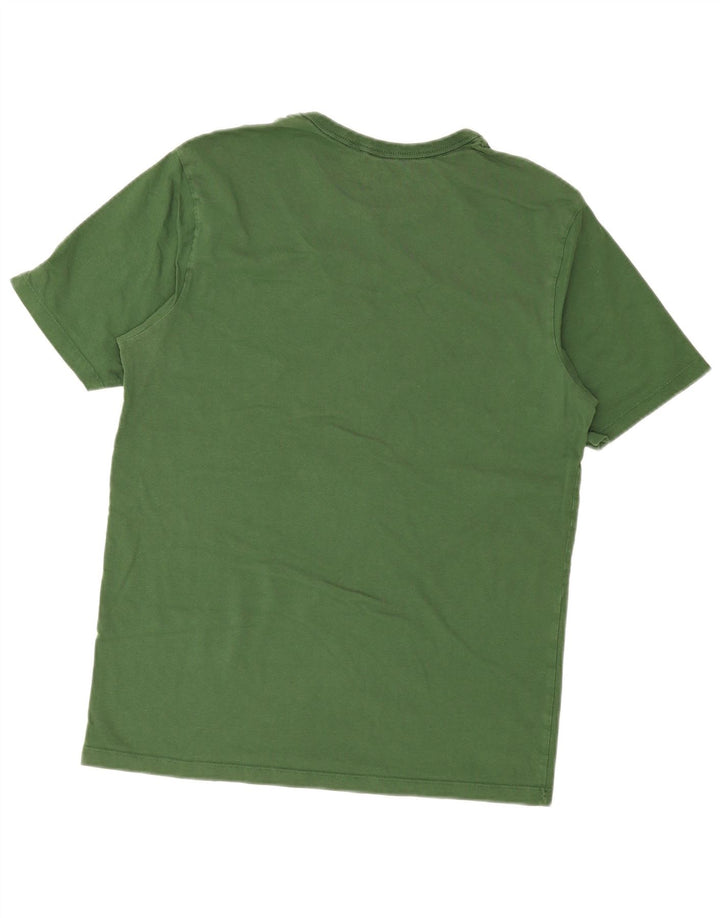 Męski T-shirt Champion z grafiką, duży, zielony, bawełniany