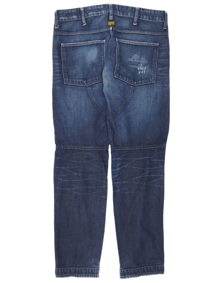 Męskie jeansy typu slim w trudnej sytuacji G-Star W32 L30 granatowe