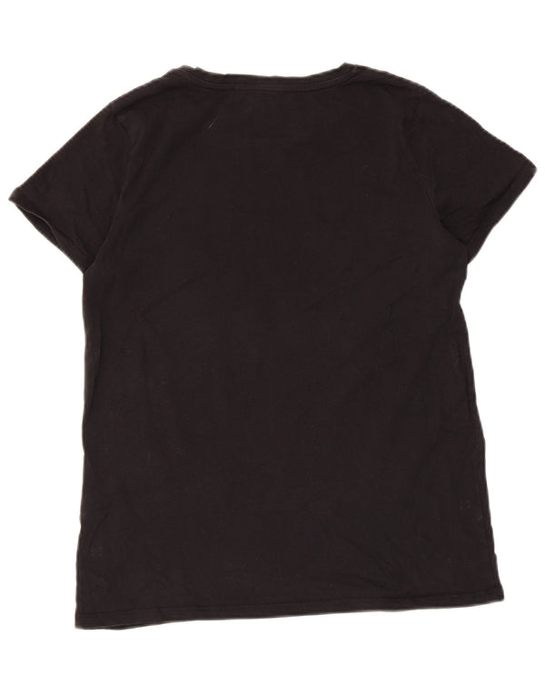 T-shirt damski French Connection Top UK 10 Small Black Cotton