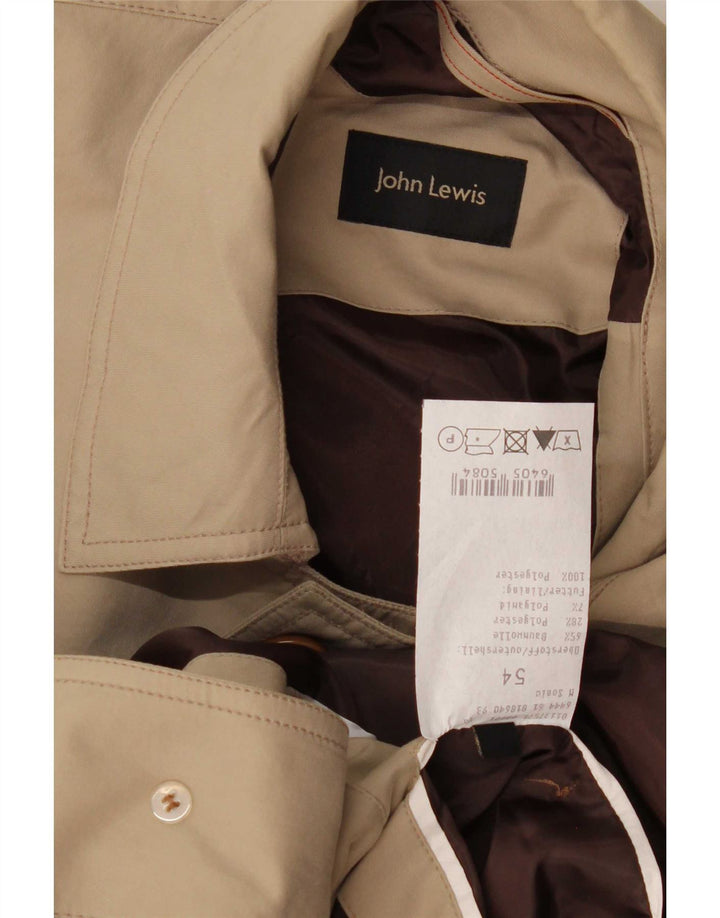 Płaszcz męski John Lewis IT 54 2XL beżowy, bawełniany