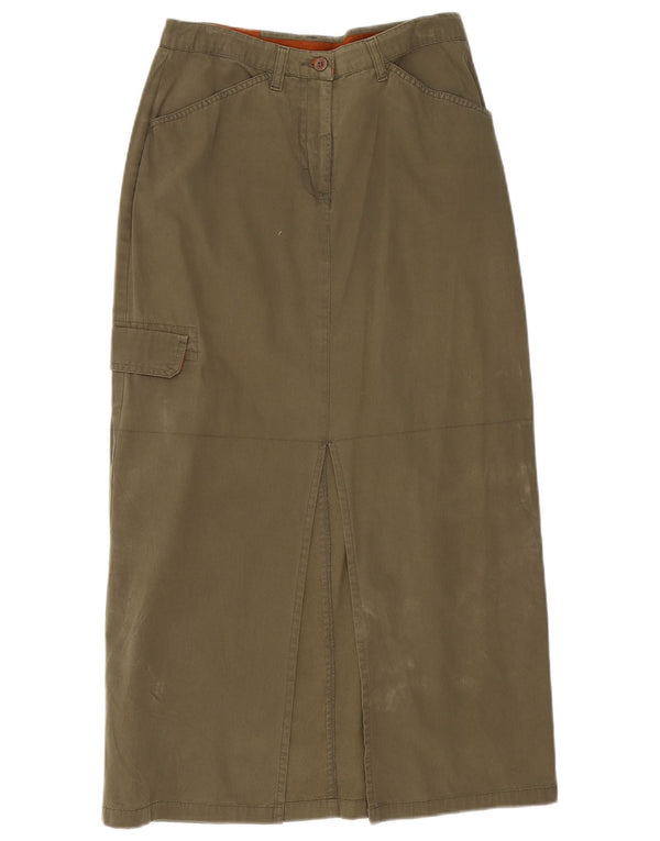 Vintage damska spódnica Maxi Cargo EU 36 Small W28 Khaki Cotton