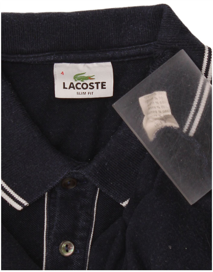 Męska koszulka polo Lacoste Slim Fit, rozmiar 4, średnia, granatowa, bawełniana