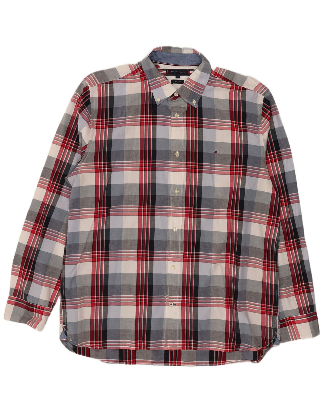 Koszula męska Tommy Hilfiger o regularnym kroju 2XL, wielokolorowa, bawełniana w kratę
