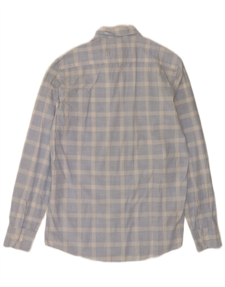Koszula męska Massimo Dutti, bawełniana w średnią niebieską kratkę