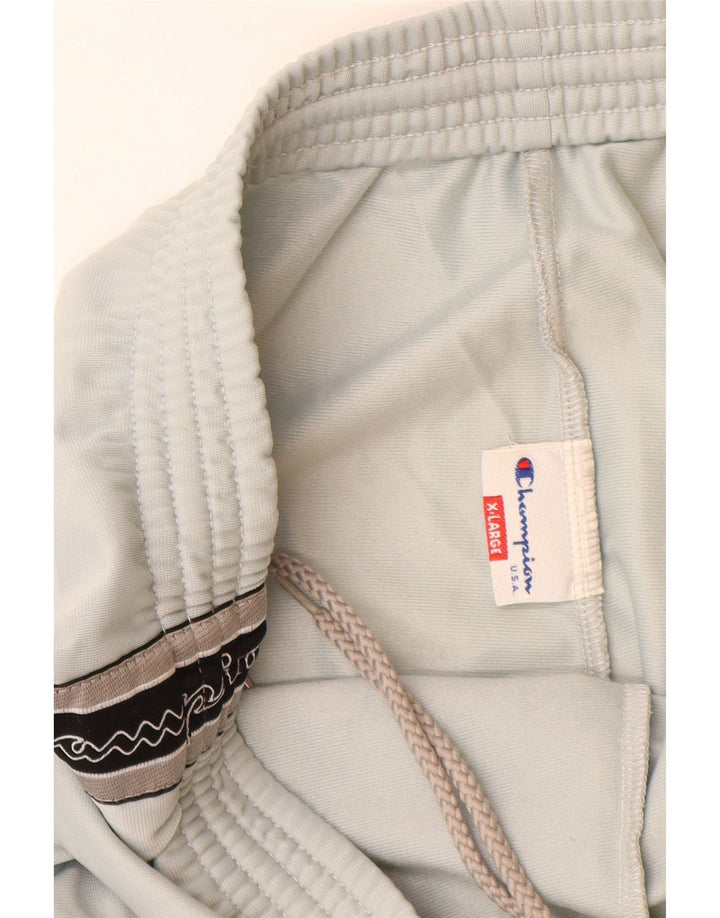 Męskie spodnie dresowe CHAMPION USA z grafiką XL w kolorze złamanej bieli, poliester