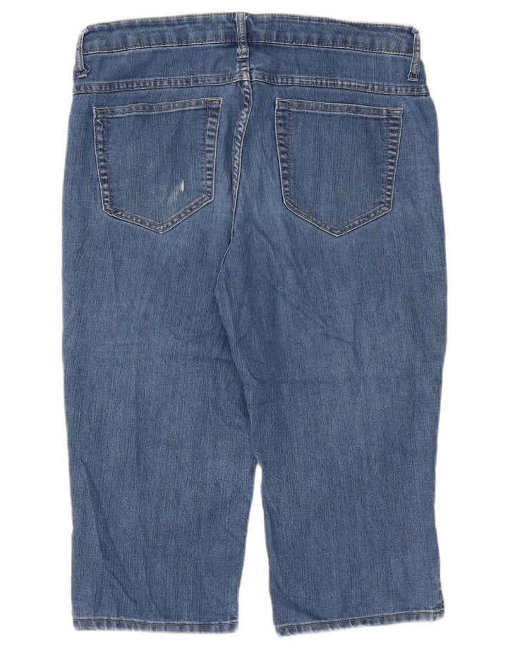 Damskie jeansy Lee Riders Capri W34 L18 Niebieskie