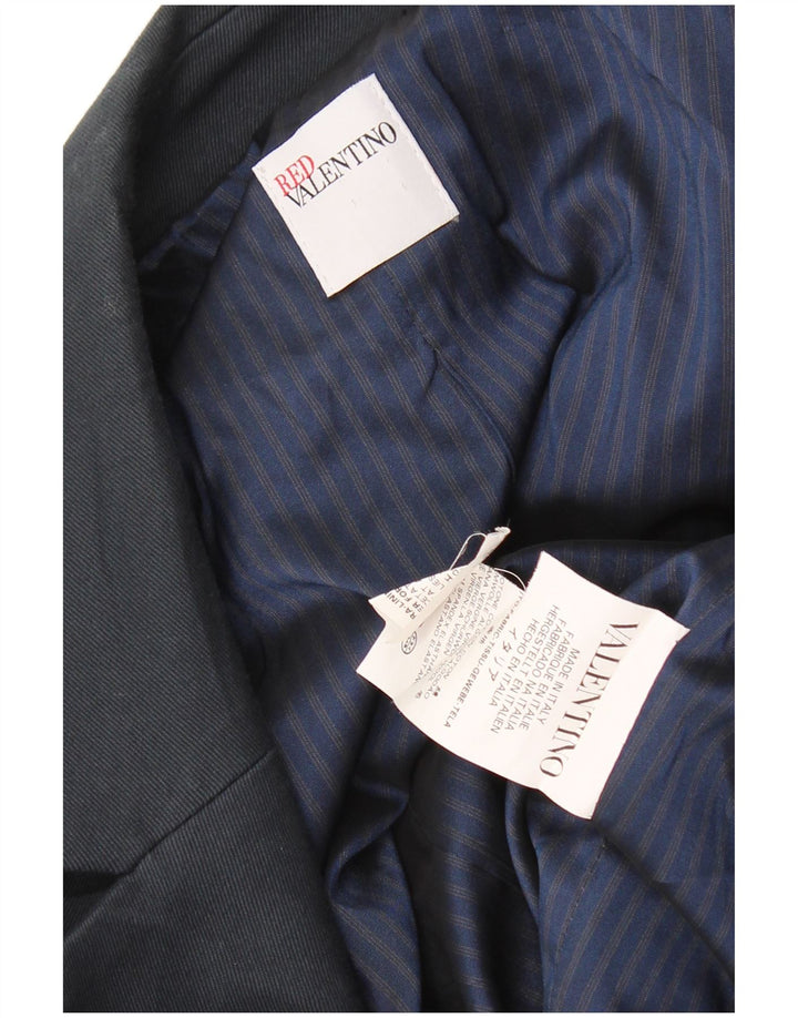Damska marynarka zapinana na 1 guzik Red Valentino UK 12 Średni granatowy bawełniany