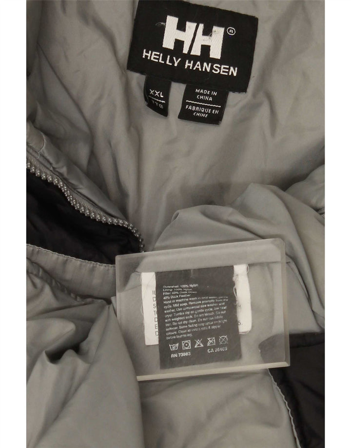 Męska wyściełana kurtka Helly Hansen Graphic UK 44 2XL Czarny nylon z blokami kolorów