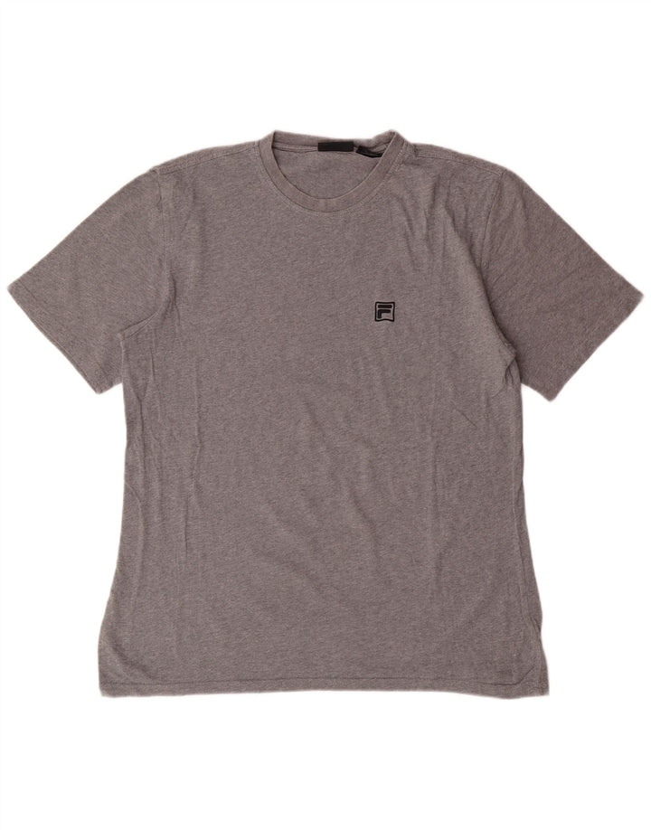 T-shirt męski Fila Top, średnioszary, bawełniany