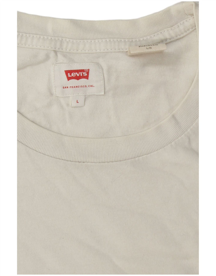 Męski T-shirt Levi's, duży, biały