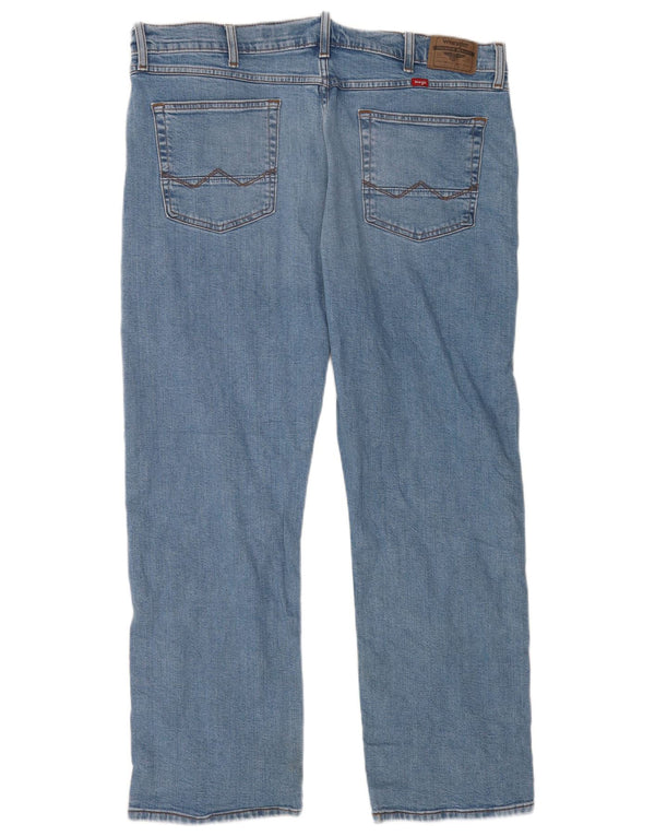Wrangler Mens Relaxed Fit Bootcut Jeans W40 L30 Blue Cotton