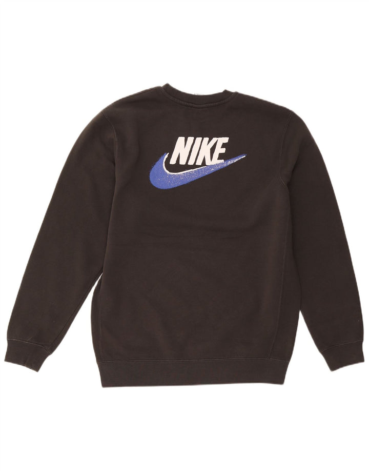 Męski sweter z grafiką Nike, średni czarny poliester