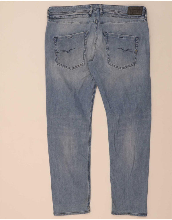 Diesel Męskie Spodnie Belther Regular Slim Tapered W40 L32 Niebieskie bawełniane