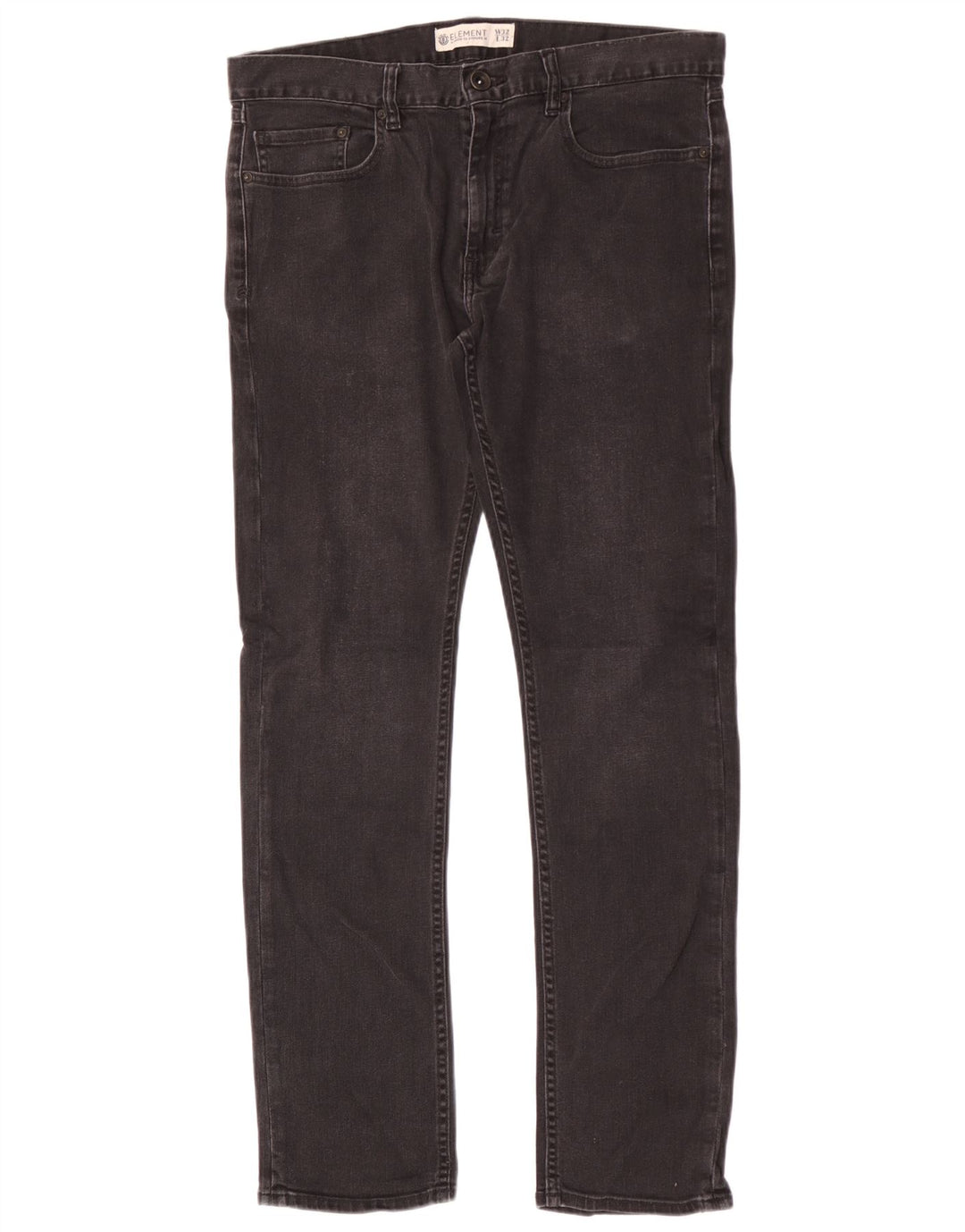Męskie jeansy Element W32 L32 Czarne bawełniane