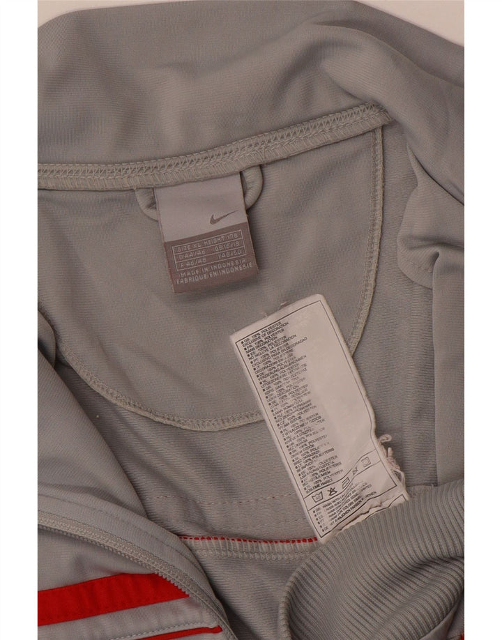 Damska kurtka dresowa Nike UK 16/18 XL, szary, kolorowy poliester