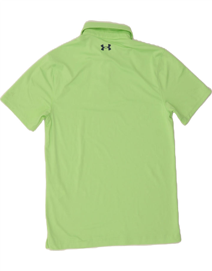 UNDER ARMOUR Mens Polo Shirt Small Green Polyester Vintage Under Armour and Second-Hand Under Armour from Messina Hembry 