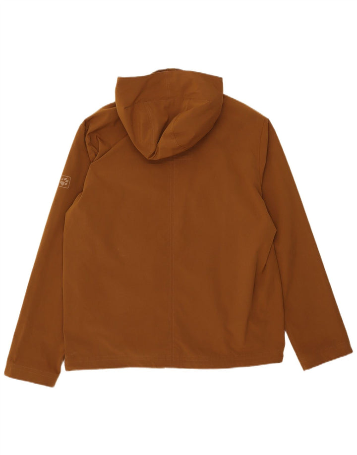 Męska kurtka wiatrówka z kapturem Jack Wolfskin UK 36/38 Średni brąz