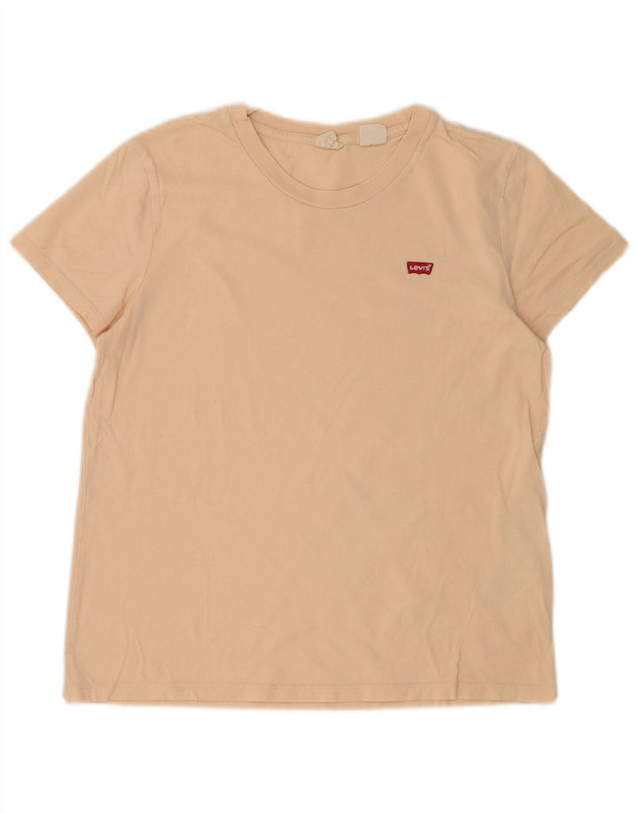 T-shirt męski Levi's Top, mały, beżowy, bawełniany