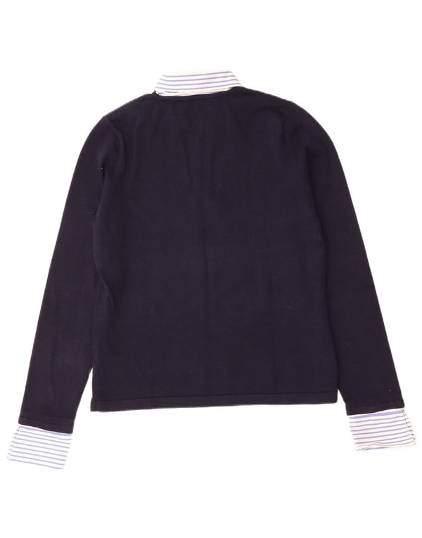 Damska koszulka polo do rugby Ralph Lauren z długim rękawem UK 16, duża, granatowa