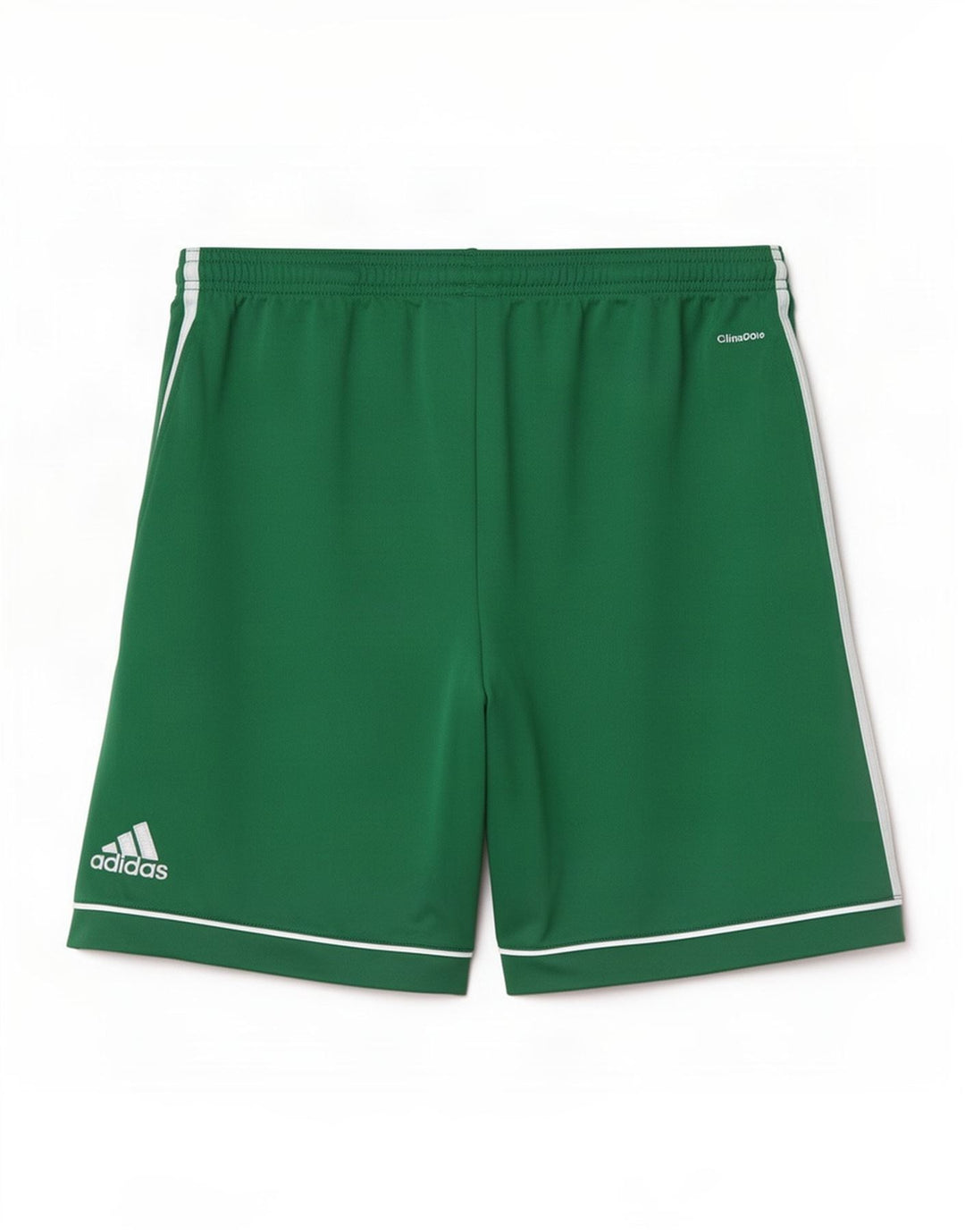 Męskie spodenki sportowe Adidas Climalite, średni zielony poliester