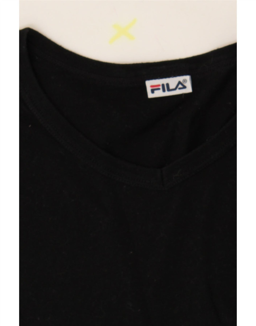 FILA Mens T-Shirt Top Small Black Vintage Fila and Second-Hand Fila from Messina Hembry 