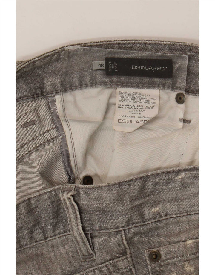 Dsquared2 Męskie jeansy skinny w trudnej sytuacji IT 46 Small W32 L32 Szare cętki