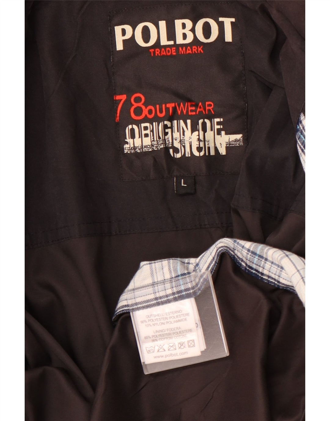 Męska kurtka użytkowa POLBOT UK 40, duża, czarna, poliestrowa