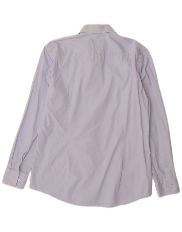 Koszula męska Hugo Boss Slim Fit, rozmiar 42 16 1/2, duża niebieska