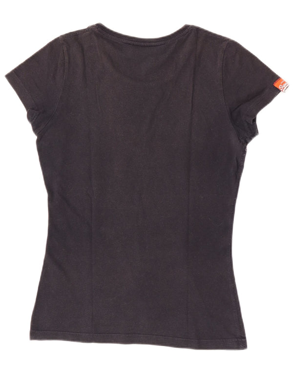 Damska koszulka z grafiką Superdry Top UK 6 XS, czarna