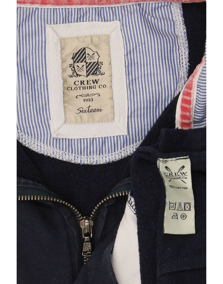 CREW CLOTHING Damski sweter z zamkiem błyskawicznym UK 16, duży, granatowy