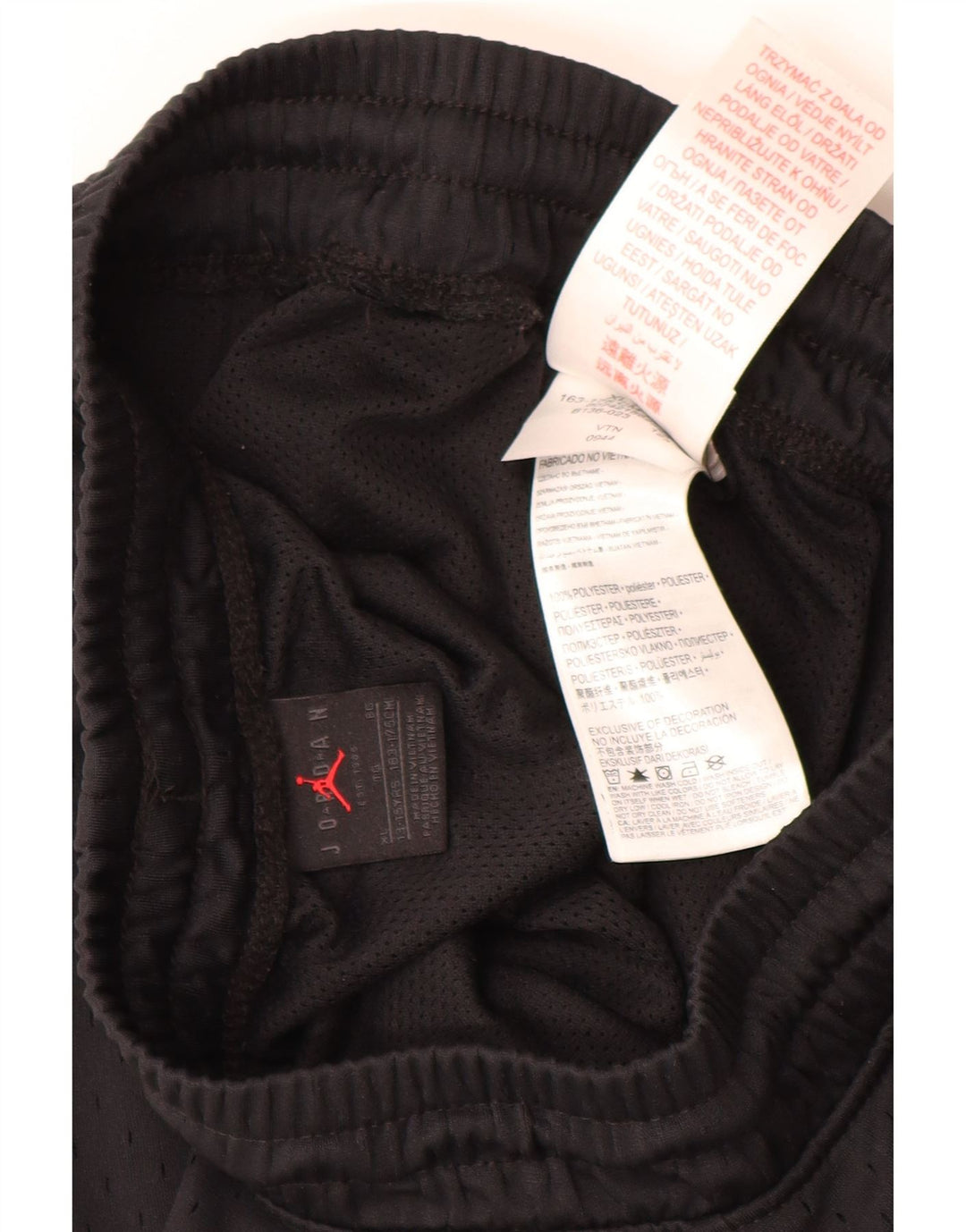 Chłopięce spodenki sportowe JORDAN 13-14 lat XL, czarny poliester