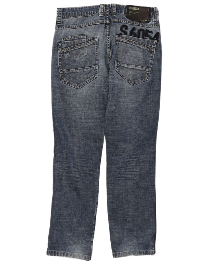 Męskie jeansy Springfield Graphic Straight W28 L30 Niebieskie bawełniane