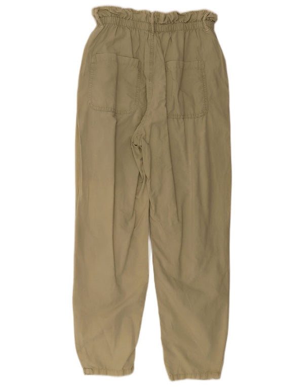 Damskie zwężane spodnie chino Zara EU 34 2XS W24 L28 Khaki