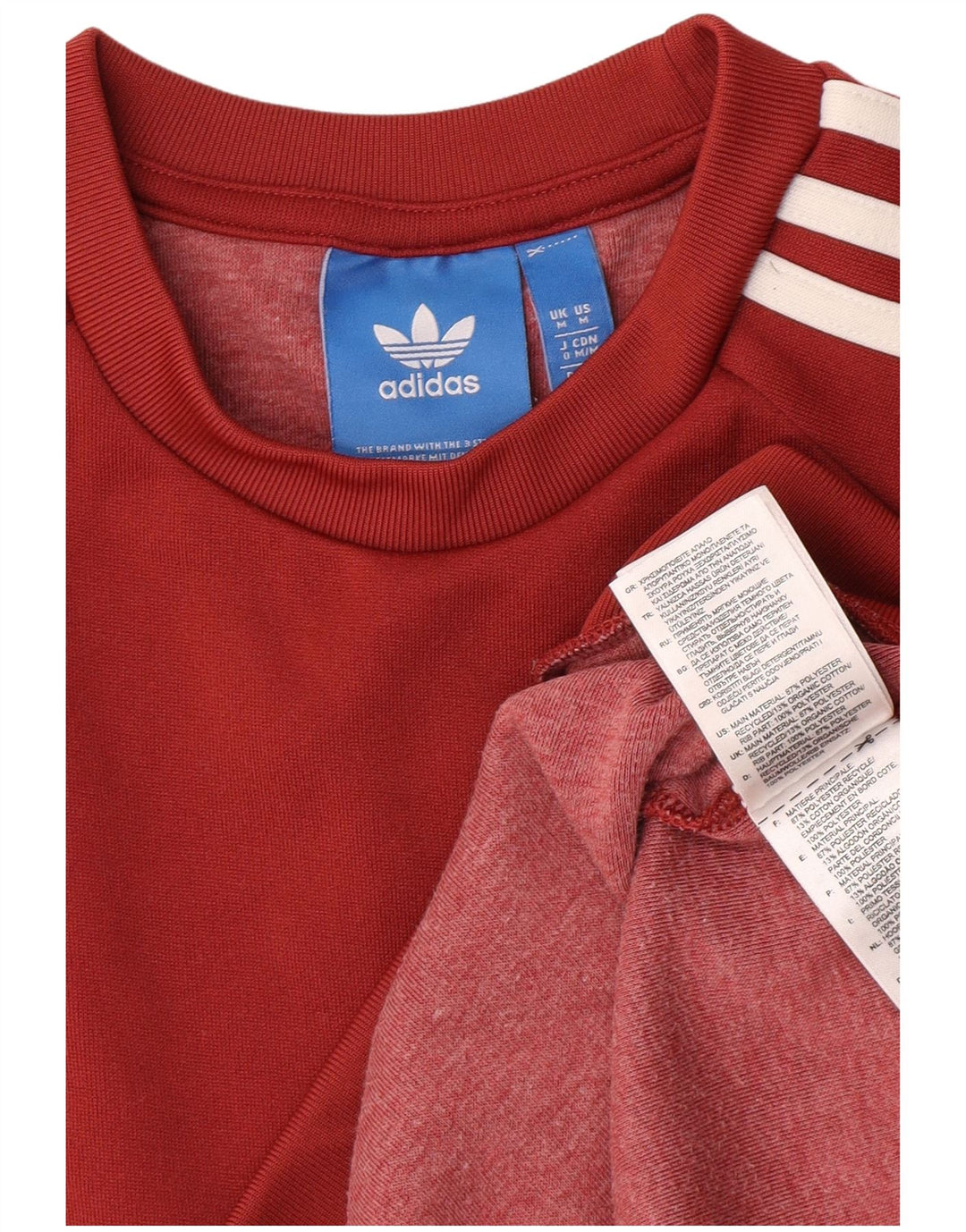 Adidas Męska bluza z kapturem, średni czerwony poliester